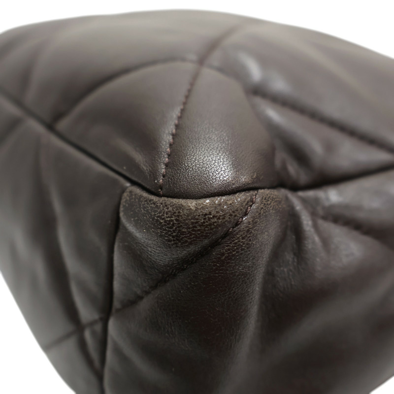 棕色 羊皮 19 口蓋 鍊帶 兩用包【CHANEL 香奈兒】 AS1160-7