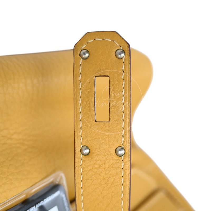 中古 愛馬仕 Hermès JPG Shoulder Birkin 42 2C Curry 咖哩色 銀色五金 印記 Square L 手袋-38