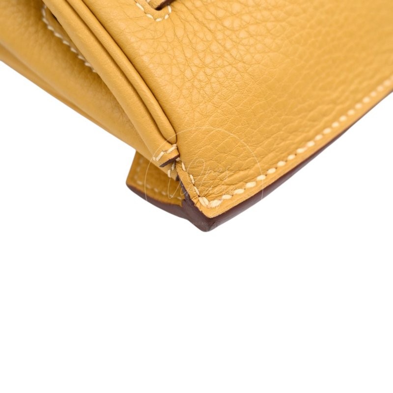 中古 愛馬仕 Hermès JPG Shoulder Birkin 42 2C Curry 咖哩色 銀色五金 印記 Square L 手袋-53