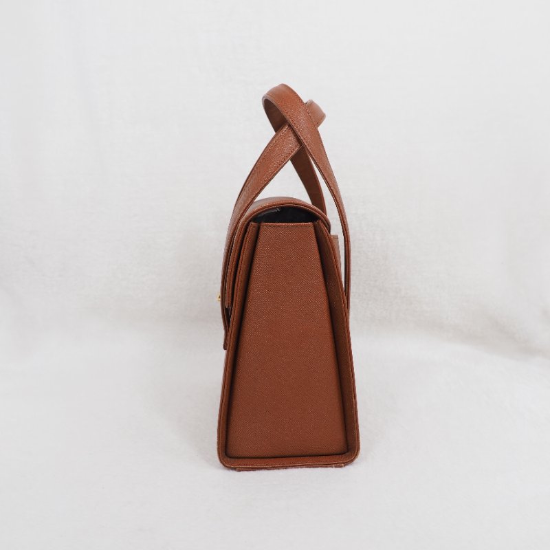 GIVENCHY 金圈手提包 焦糖色-2