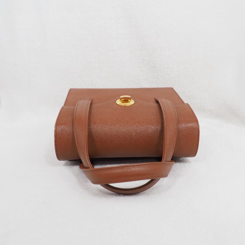 GIVENCHY 金圈手提包 焦糖色-4