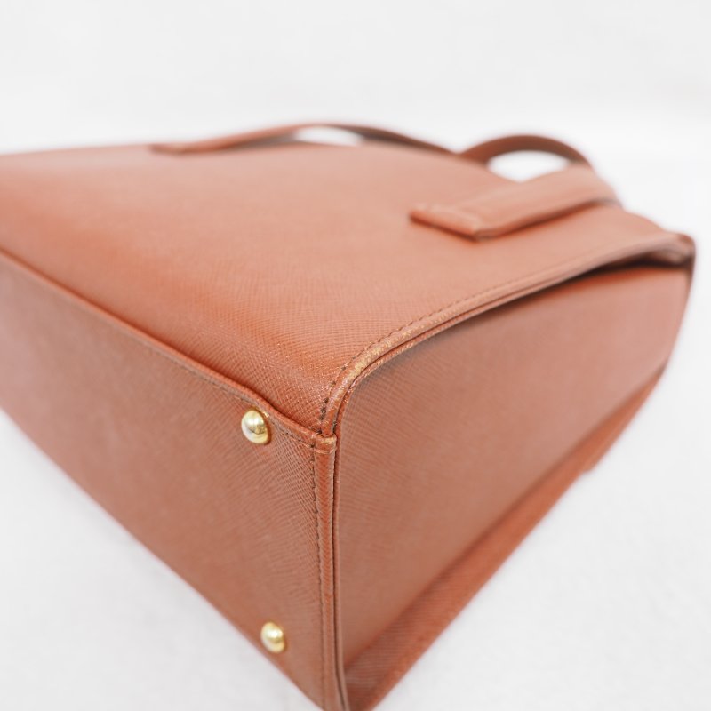 GIVENCHY 金圈手提包 焦糖色-9