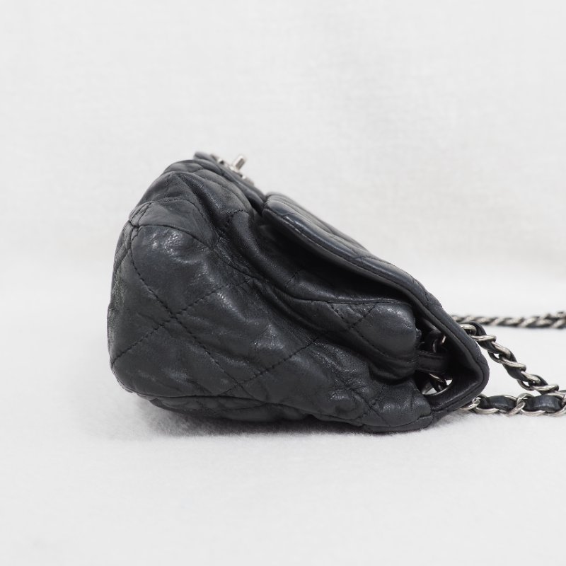 CHANEL 炭灰色 flap bag-2