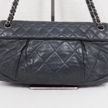CHANEL 炭灰色 flap bag-18