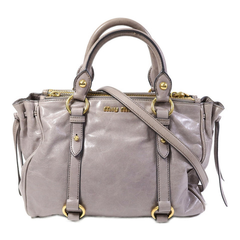 Miu Miu 牛皮皮革2 Way Bag手挽肩背兩用袋