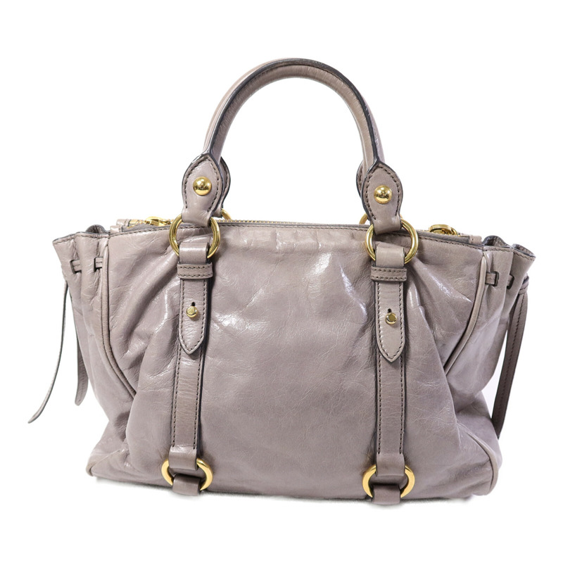 Miu Miu 牛皮皮革2 Way Bag手挽肩背兩用袋-1
