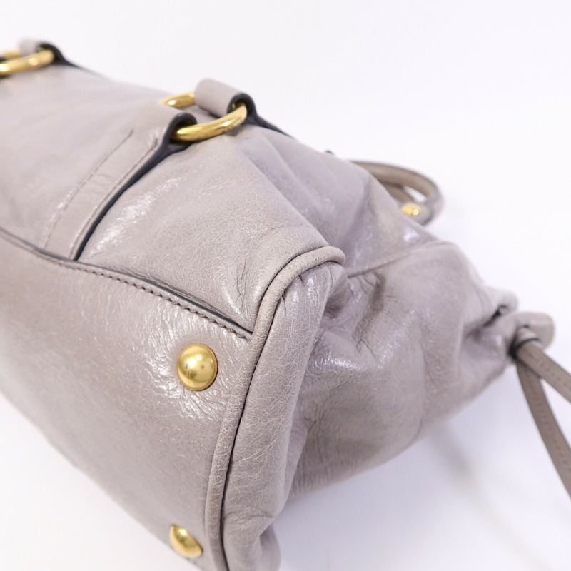 Miu Miu 牛皮皮革2 Way Bag手挽肩背兩用袋-9