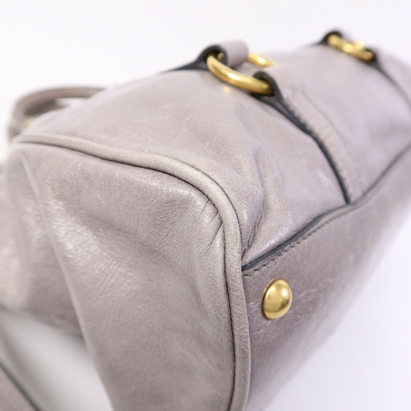 Miu Miu 牛皮皮革2 Way Bag手挽肩背兩用袋-10