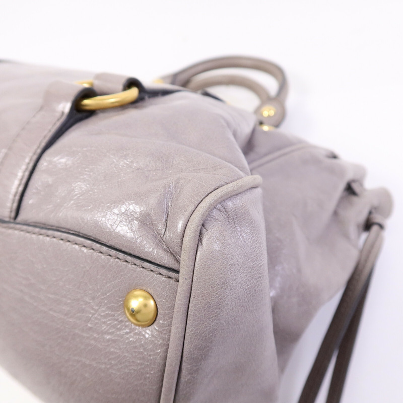 Miu Miu 牛皮皮革2 Way Bag手挽肩背兩用袋-11