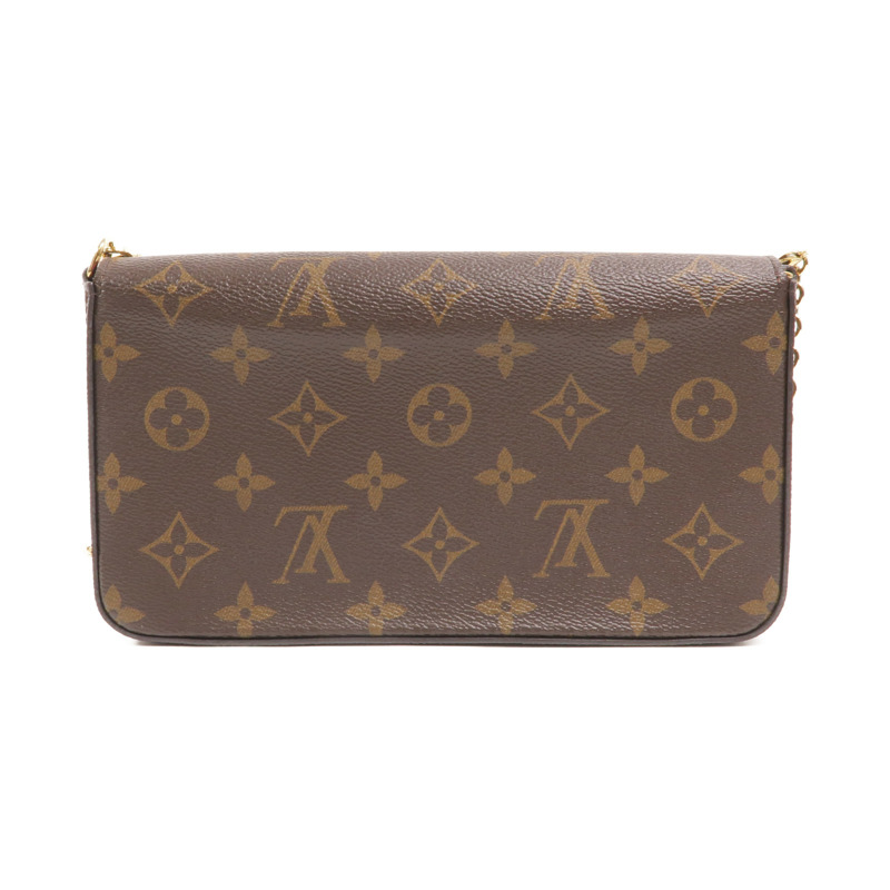 LOUIS VUITTON Monogram Pochette Felicie鏈帶肩背袋-1