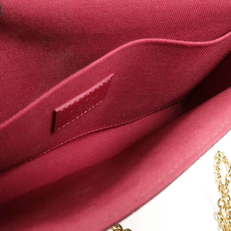 LOUIS VUITTON Monogram Pochette Felicie鏈帶肩背袋-4