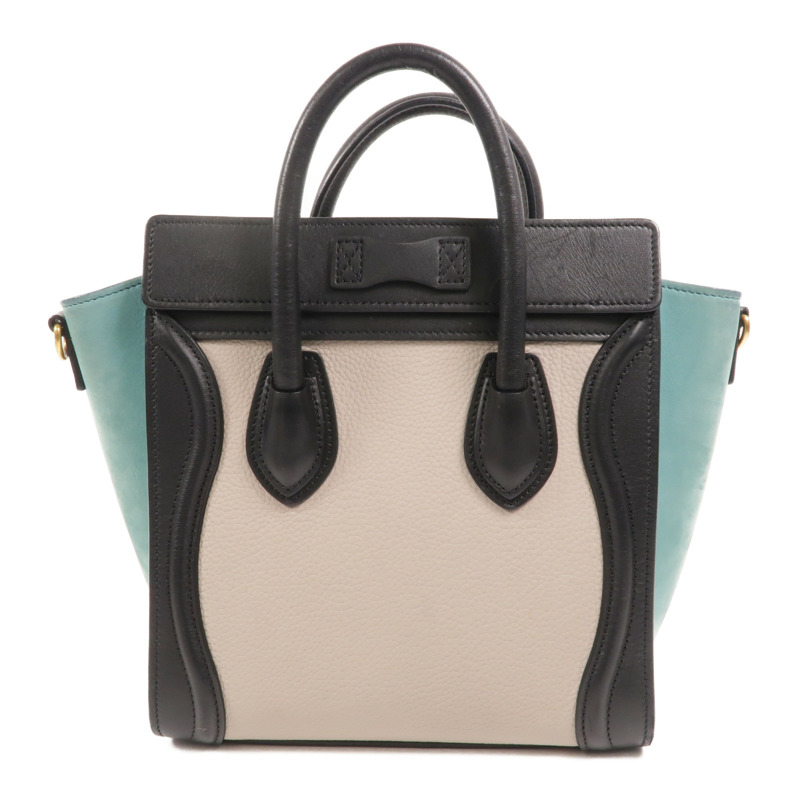 CELINE 牛皮皮革Nano Luggage手挽肩背兩用袋-1