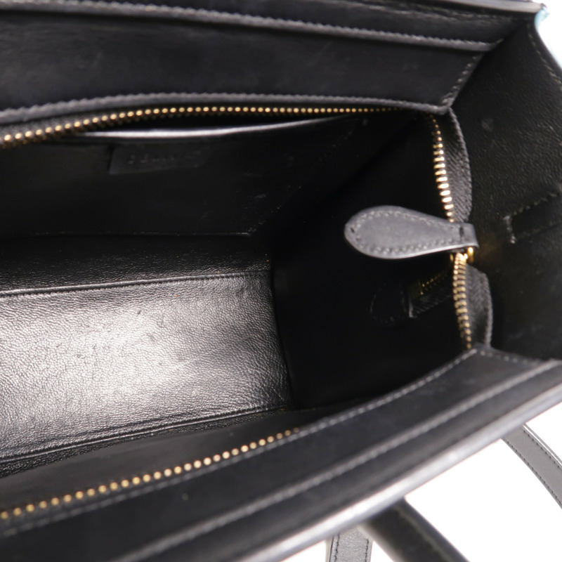 CELINE 牛皮皮革Nano Luggage手挽肩背兩用袋-4
