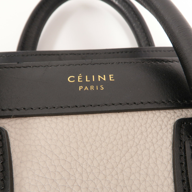 CELINE 牛皮皮革Nano Luggage手挽肩背兩用袋-8