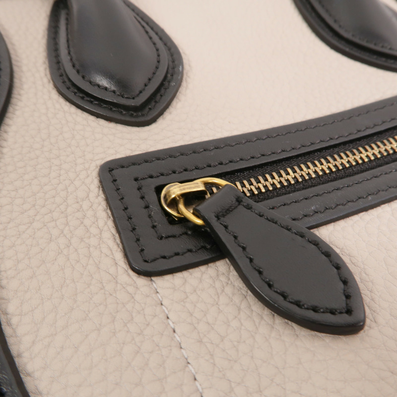 CELINE 牛皮皮革Nano Luggage手挽肩背兩用袋-9