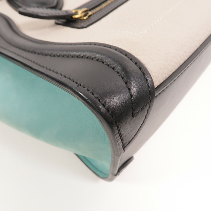 CELINE 牛皮皮革Nano Luggage手挽肩背兩用袋-11