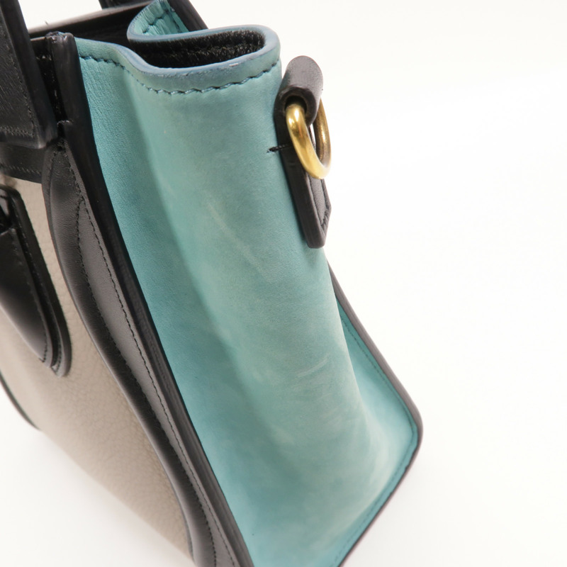 CELINE 牛皮皮革Nano Luggage手挽肩背兩用袋-14