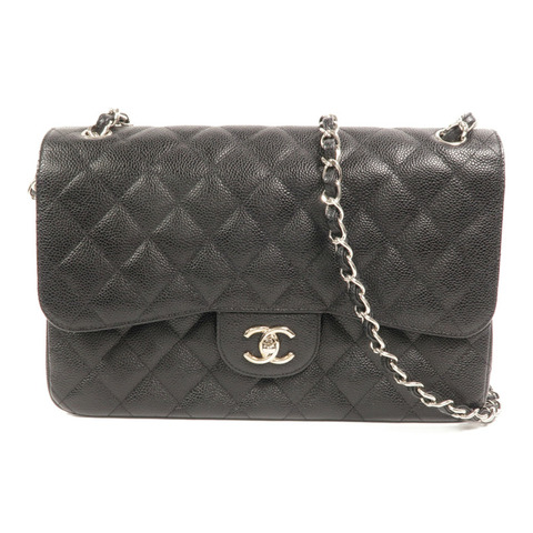 CHANEL 牛皮皮革Large Classic鏈帶肩背袋