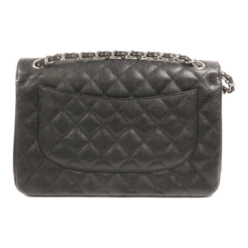 CHANEL 牛皮皮革Large Classic鏈帶肩背袋-1