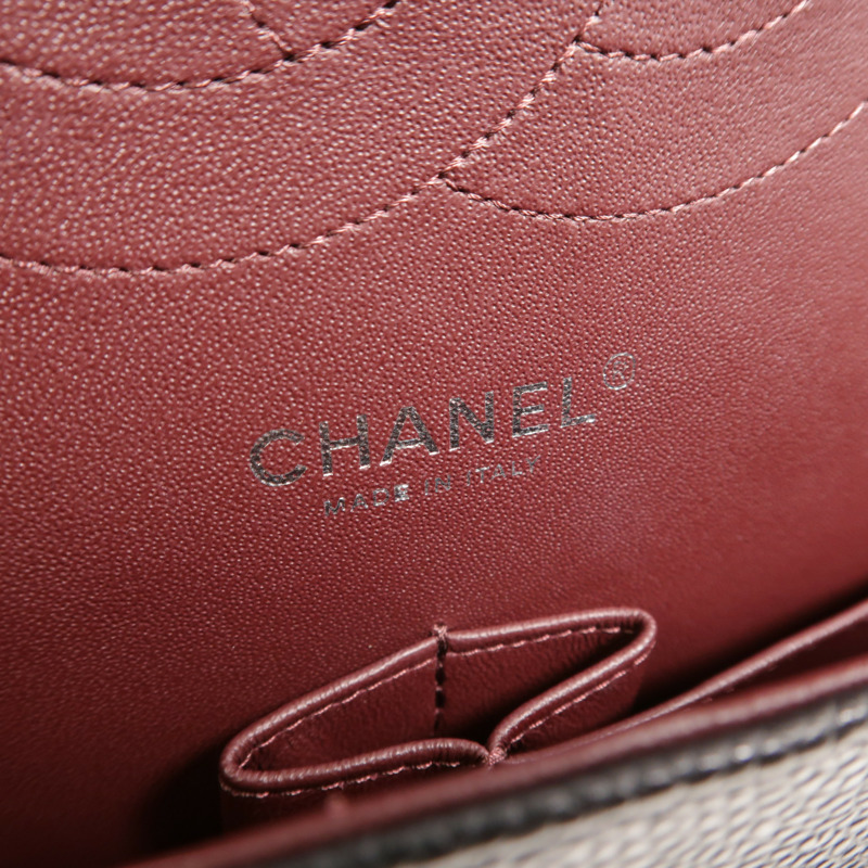 CHANEL 牛皮皮革Large Classic鏈帶肩背袋-5