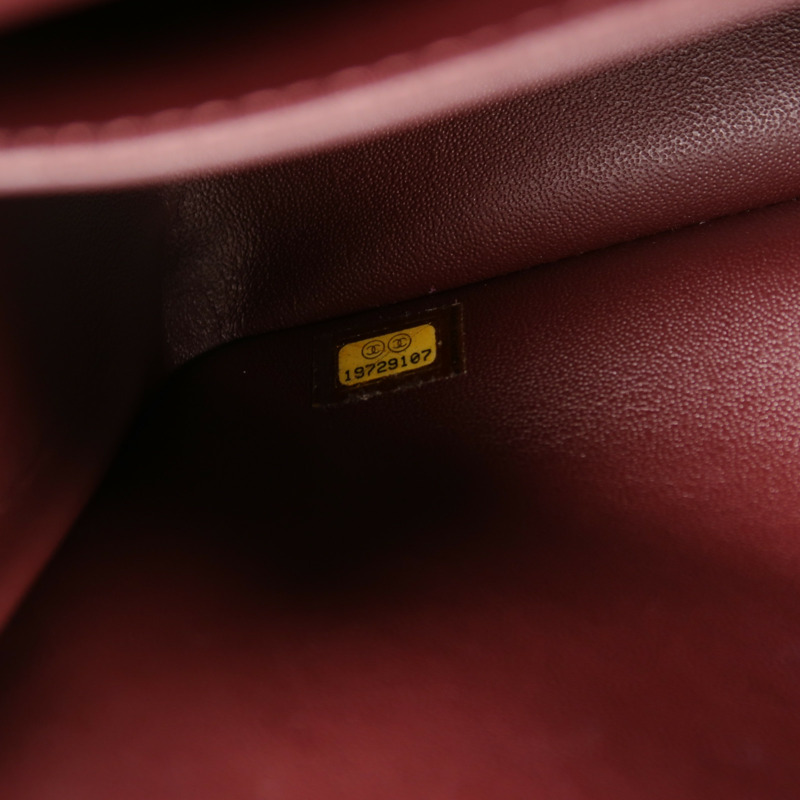 CHANEL 牛皮皮革Large Classic鏈帶肩背袋-7