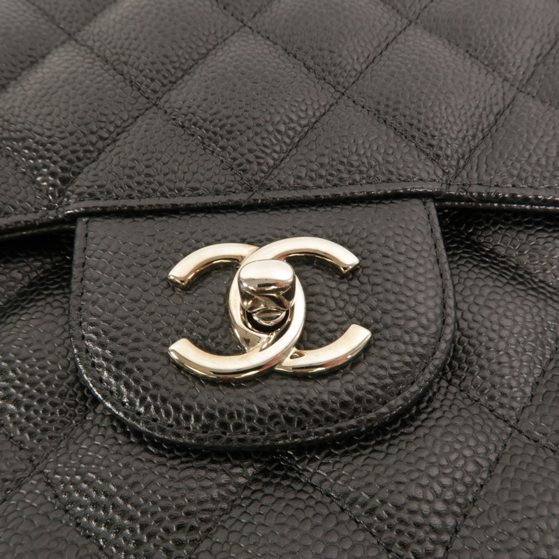 CHANEL 牛皮皮革Large Classic鏈帶肩背袋-9