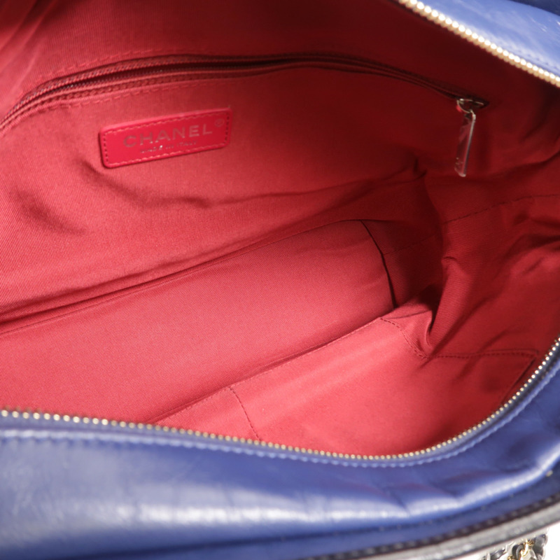 CHANEL 羊皮皮革Gabrielle Large鏈帶肩背袋-4