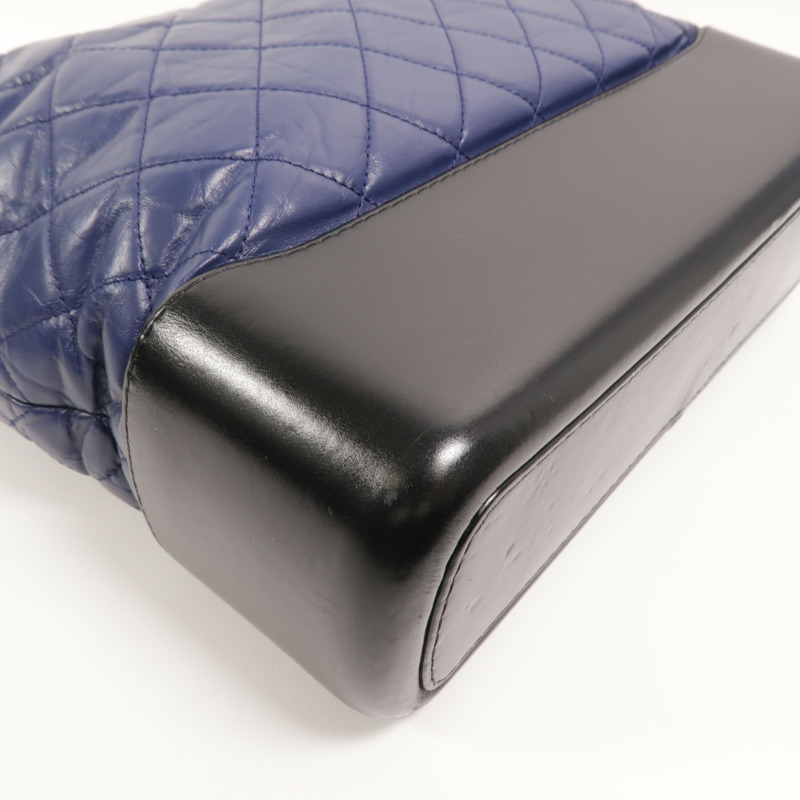 CHANEL 羊皮皮革Gabrielle Large鏈帶肩背袋-11