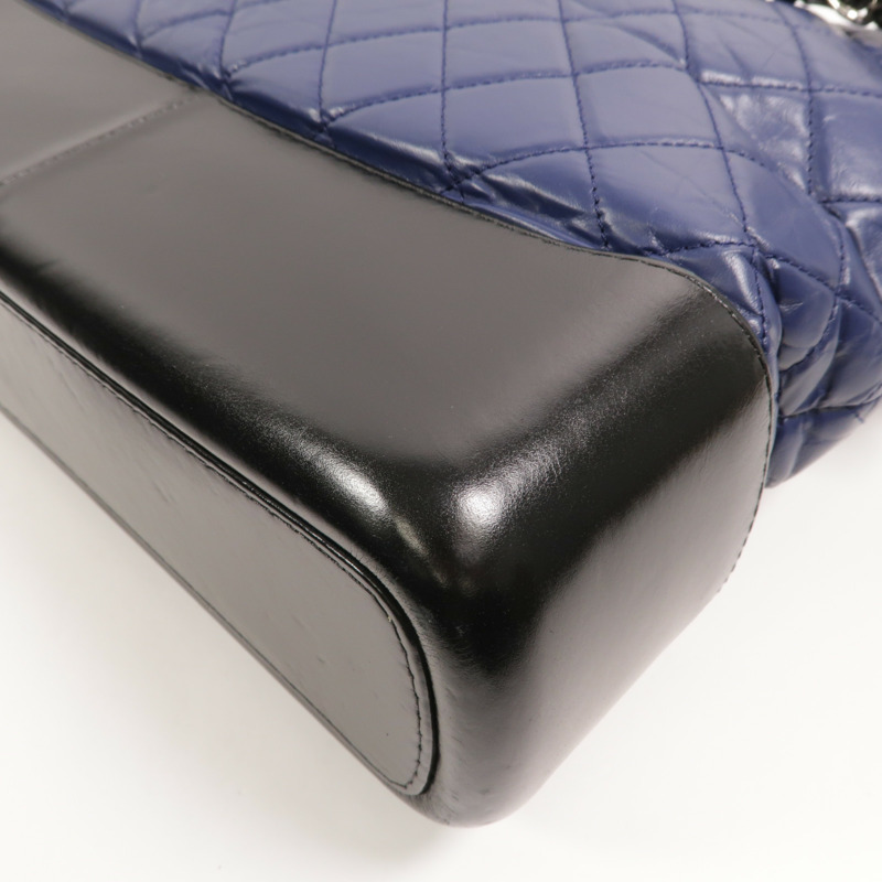 CHANEL 羊皮皮革Gabrielle Large鏈帶肩背袋-13