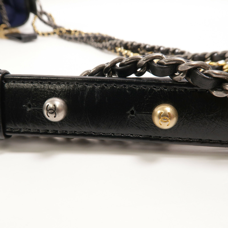 CHANEL 羊皮皮革Gabrielle Large鏈帶肩背袋-15