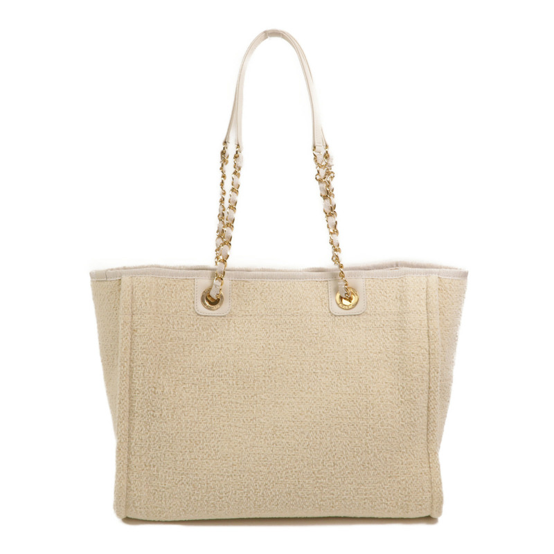 CHANEL Tweed Deauville Small Tote鏈帶肩背袋-1