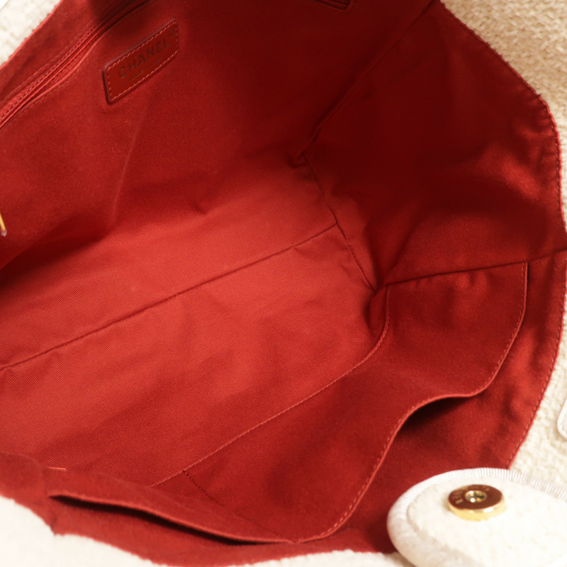 CHANEL Tweed Deauville Small Tote鏈帶肩背袋-4