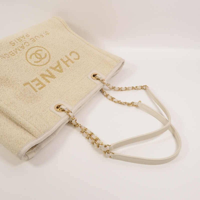 CHANEL Tweed Deauville Small Tote鏈帶肩背袋-7