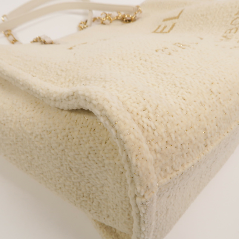 CHANEL Tweed Deauville Small Tote鏈帶肩背袋-12