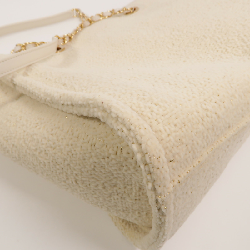 CHANEL Tweed Deauville Small Tote鏈帶肩背袋-14