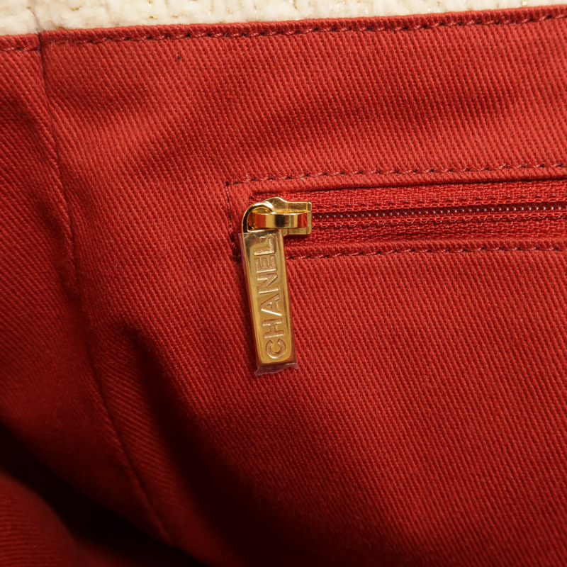 CHANEL Tweed Deauville Small Tote鏈帶肩背袋-16