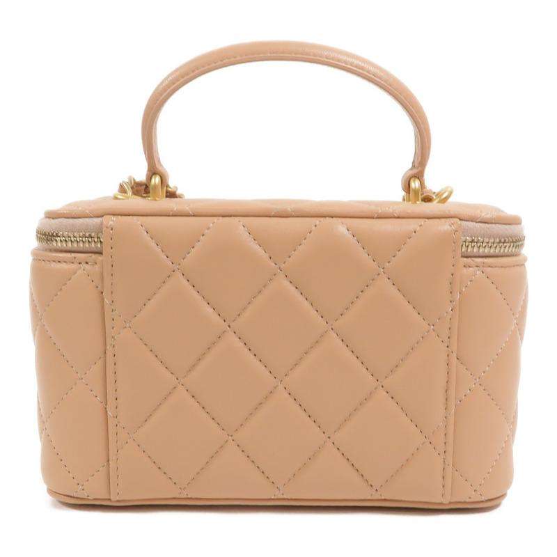 CHANEL 羊皮皮革Top Handle Vanity Case手挽肩背兩用袋-1
