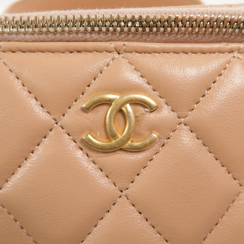 CHANEL 羊皮皮革Top Handle Vanity Case手挽肩背兩用袋-8