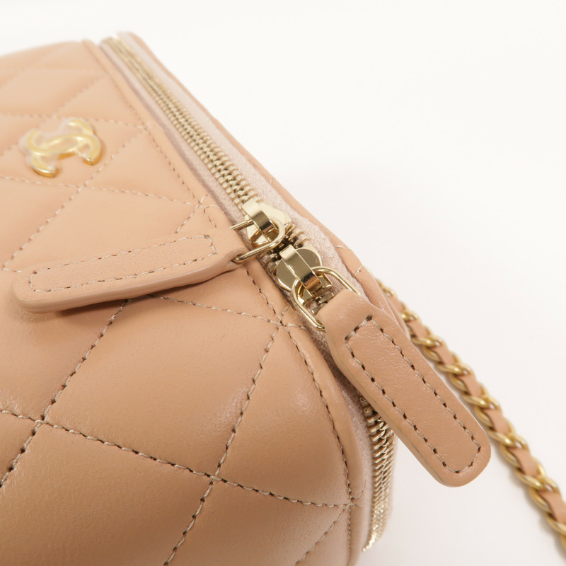 CHANEL 羊皮皮革Top Handle Vanity Case手挽肩背兩用袋-15