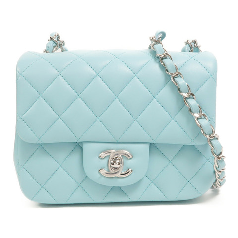 CHANEL 羊皮皮革Mini Classic 17鏈帶肩背袋