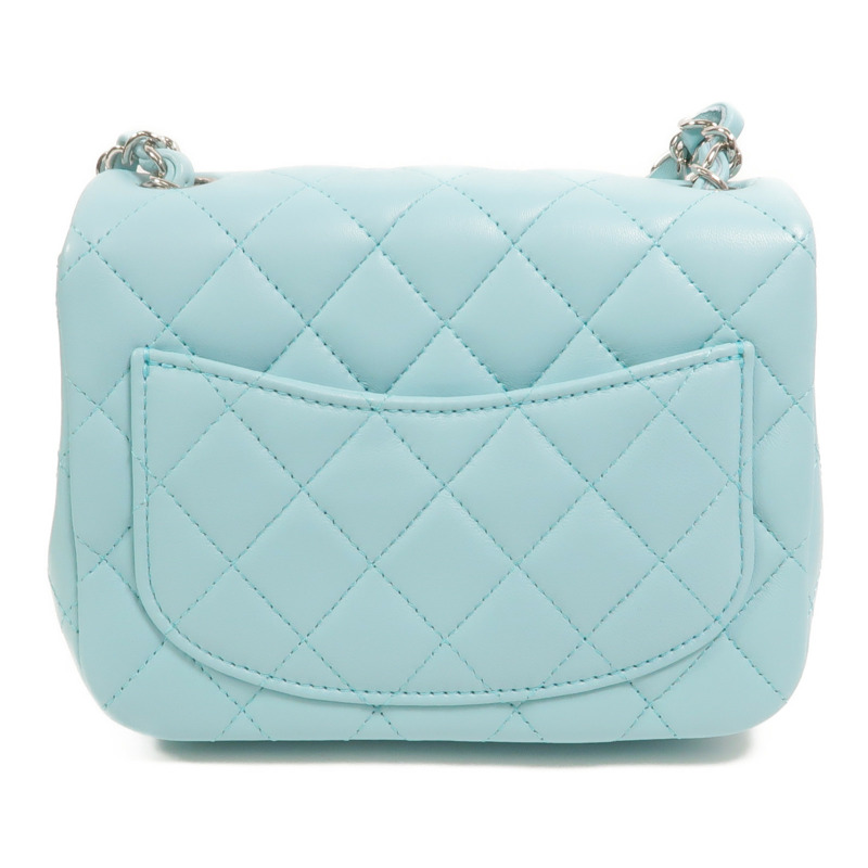 CHANEL 羊皮皮革Mini Classic 17鏈帶肩背袋-1