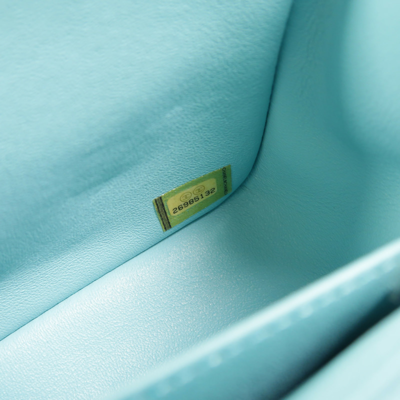 CHANEL 羊皮皮革Mini Classic 17鏈帶肩背袋-6