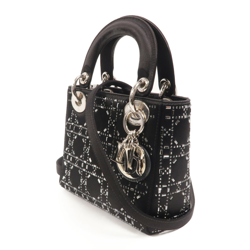 Dior Satin Mini Lady Dior手挽肩背兩用袋-2