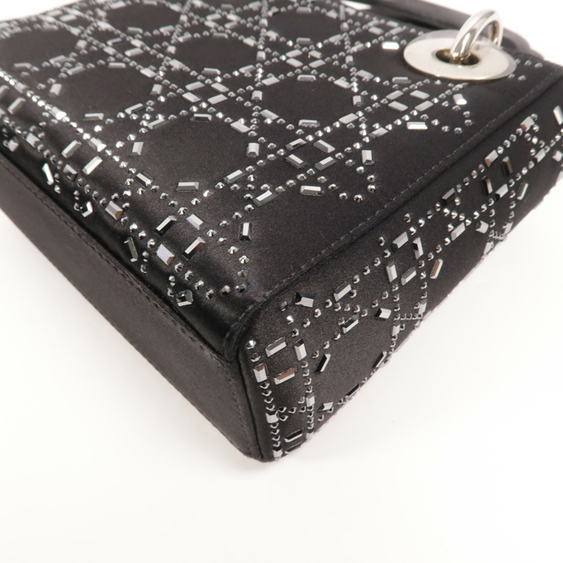 Dior Satin Mini Lady Dior手挽肩背兩用袋-12