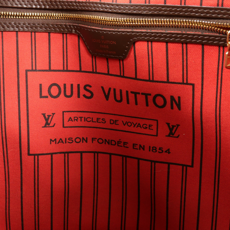 LOUIS VUITTON Damier Neverfull GM肩背袋-8