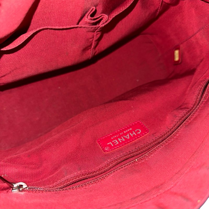 CHANEL Lambskin Leather Gabrielle Cross Body Bag Navy GHW-11