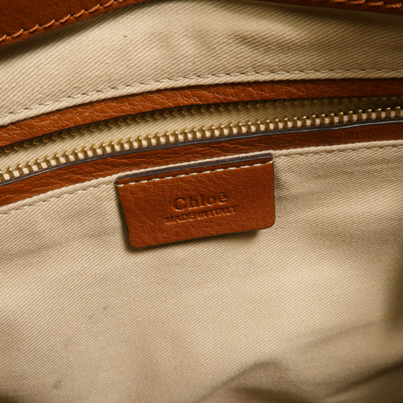 Chloe 牛皮皮革Owen Flap Bag Medium手挽肩背兩用袋-5
