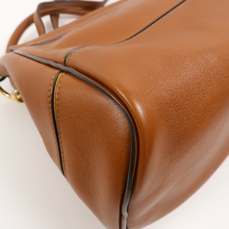 Chloe 牛皮皮革Owen Flap Bag Medium手挽肩背兩用袋-12