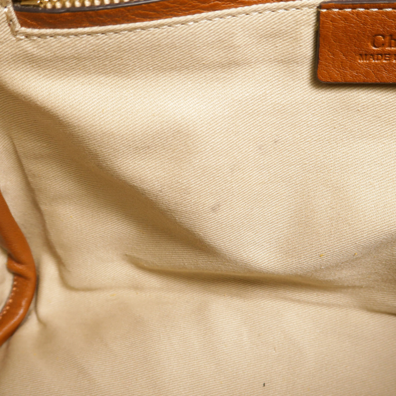 Chloe 牛皮皮革Owen Flap Bag Medium手挽肩背兩用袋-14