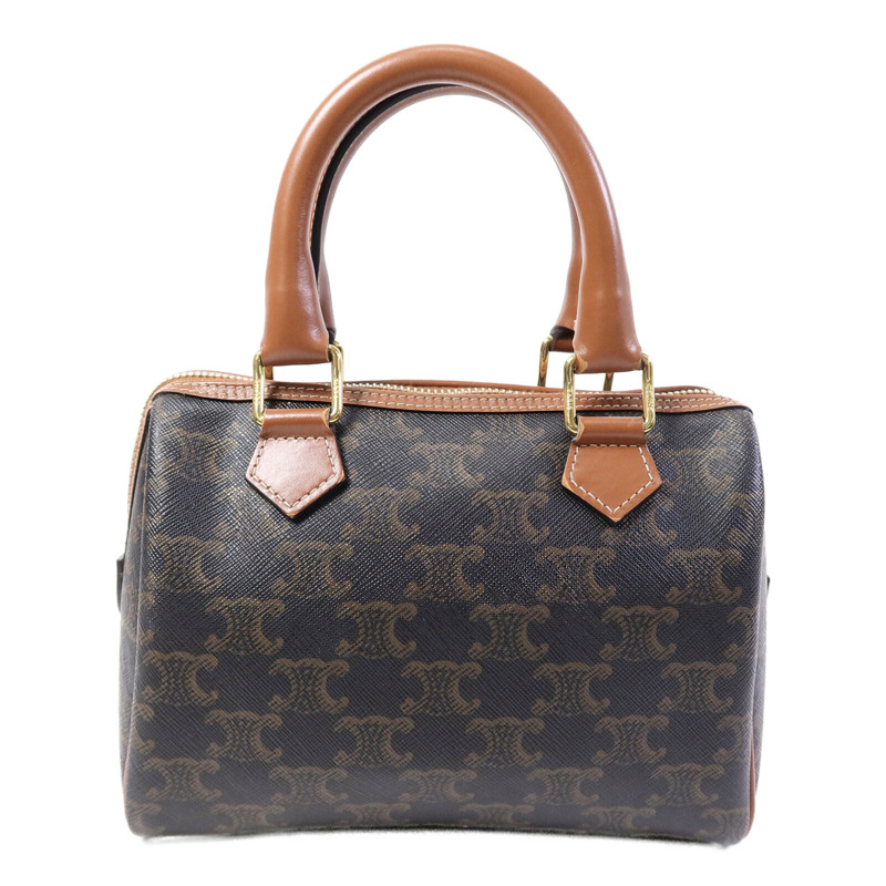 CELINE 塗層帆布Triomphe Small Boston手挽袋-1